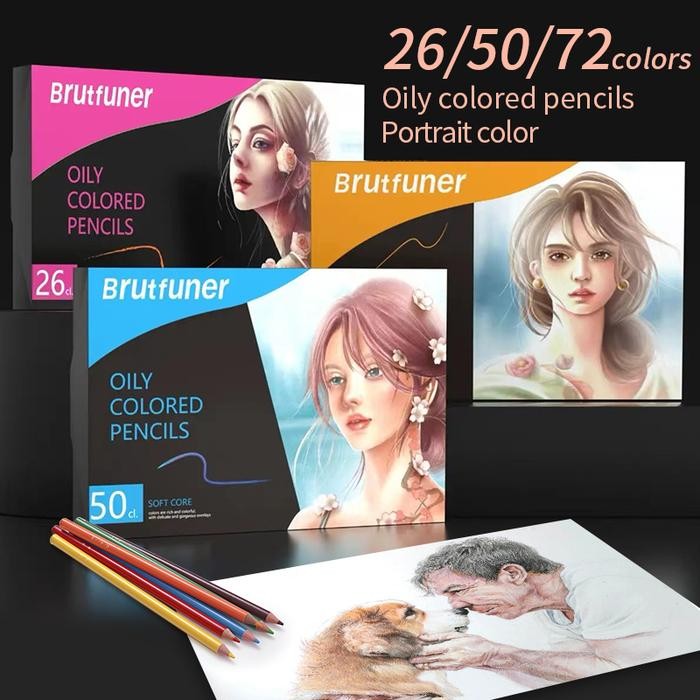 

Brutfuner Oily Pencil Softcore / Pensil Warna Brutfuner Edisi Softcore