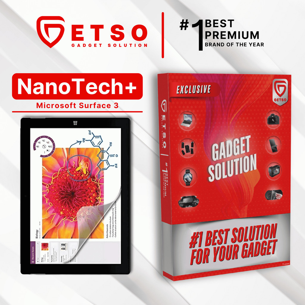 GETSO EPU BIO GENESIS Hydrogel for Microsoft Surface 3 / Screen Guard (Nanotech+ 100% Recycle) Premi