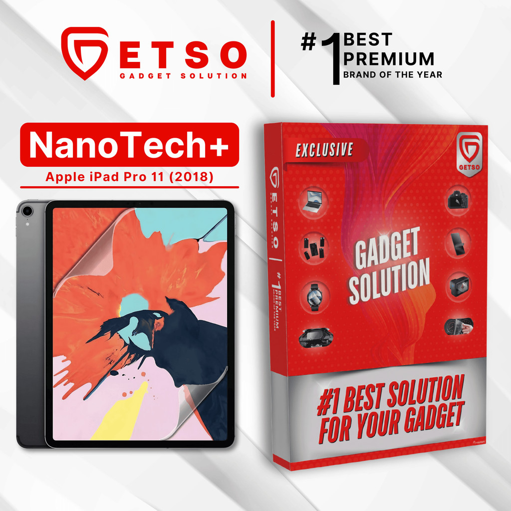 GETSO EPU BIO GENESIS Hydrogel for Apple iPad Pro 11 (2018) / Screen Guard (Nanotech+ 100% Recycle) 