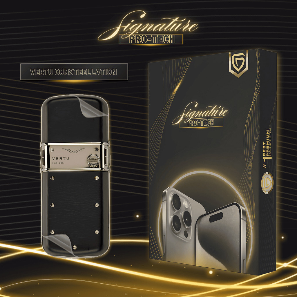 GETSO SIGNATURE PRO-TECH - Premium Anti-Scratch Protector for Vertu Constellation Quest / Back Cover
