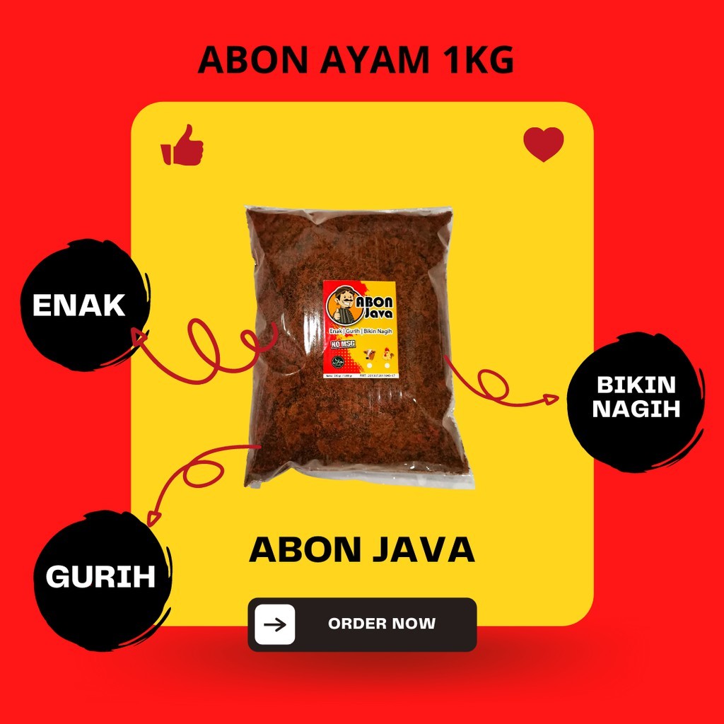 

ABON AYAM JAVA KHAS JAWA - 1000 Gram