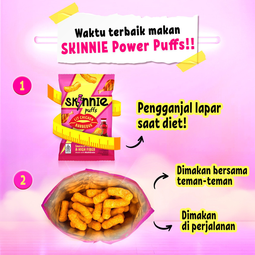 

BELI 3 GRATIS 2 - Skinnie Power Puffs Lit Chicken BBQ