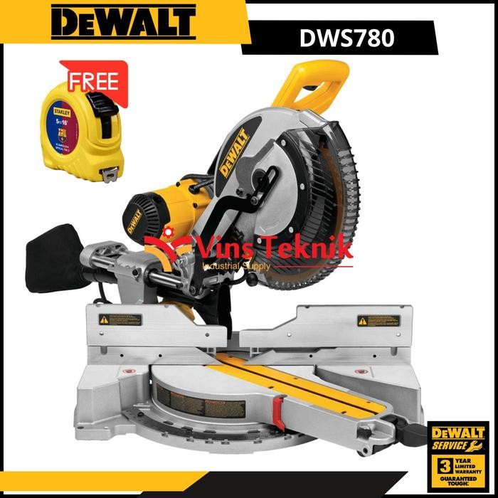 PREMIUM Mesin Gergaji Miter Saw Mitre Saw 12 inch DWS780 DEWALT DWS 780