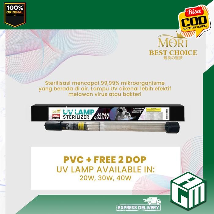 PREMIUM MORI UV 30 watt 30watt lampu ultraviolet kolam aquarium ikan