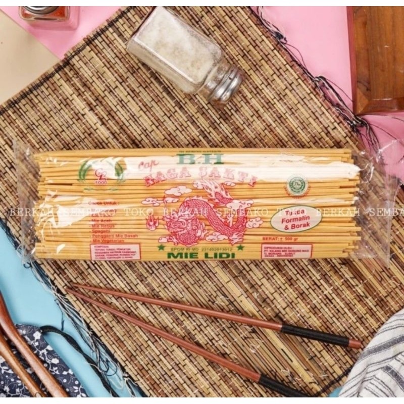 

Mie Lidi Cap Naga Sakti Api 500gr / Mie GomK Medan