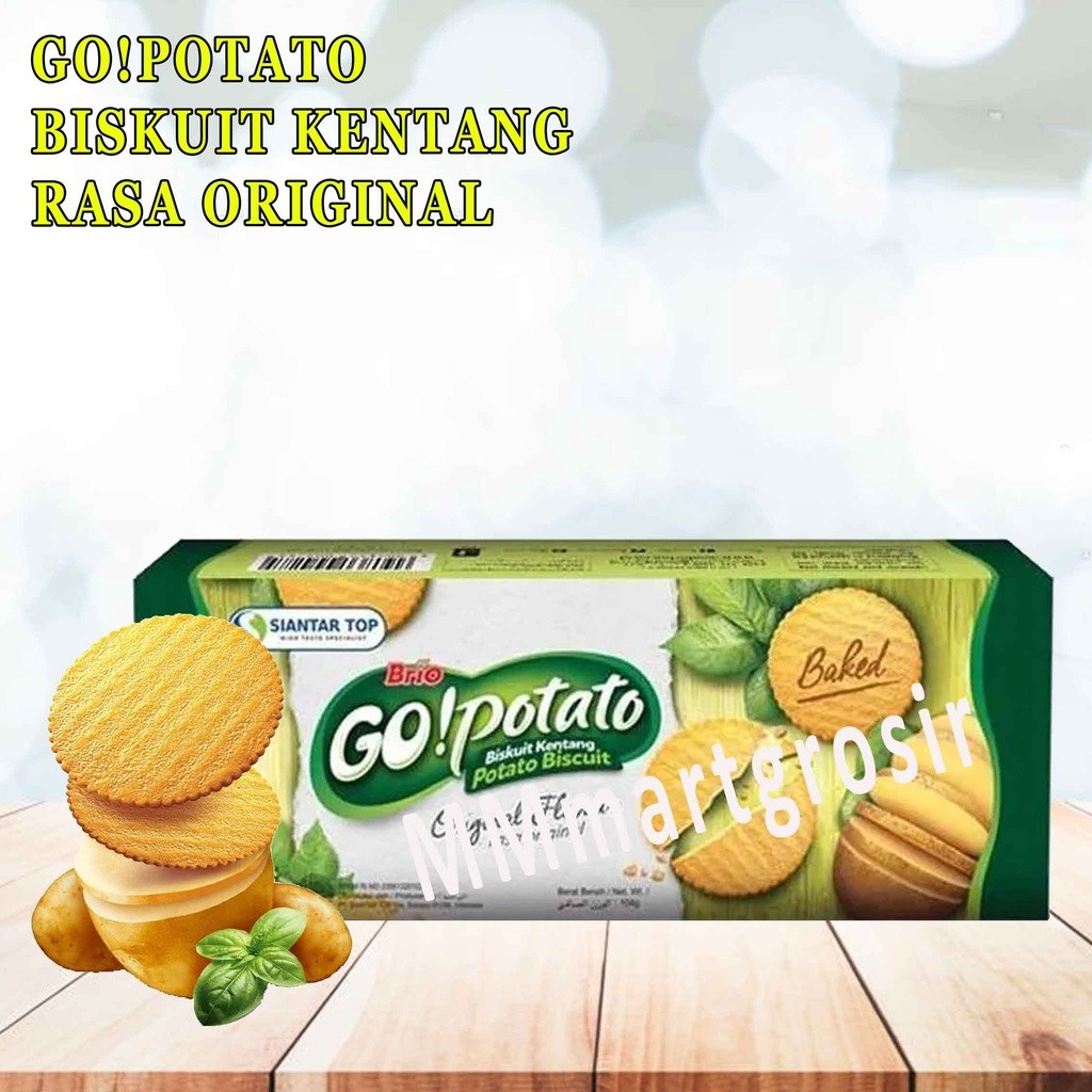 

GO!Potato Biscuit / Biskuit Kentang Renyah / Biskuit Rasa Potato Original / 104gr