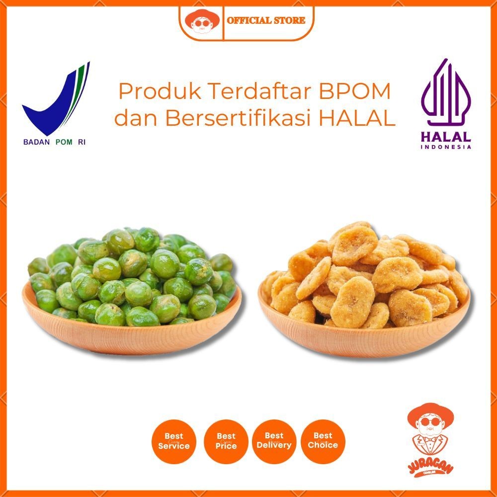 

Ganyuan / Kam Yuens 75g Kacang rasa Crab Roe Flavour Beans Peas Original Sunflower Seed