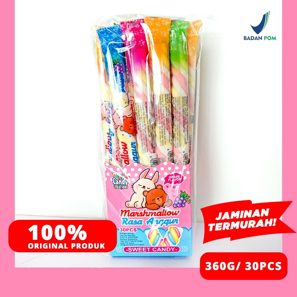 

MARSHMALLOW PANJANG CANDY CREATION 360 GRAM HALAL