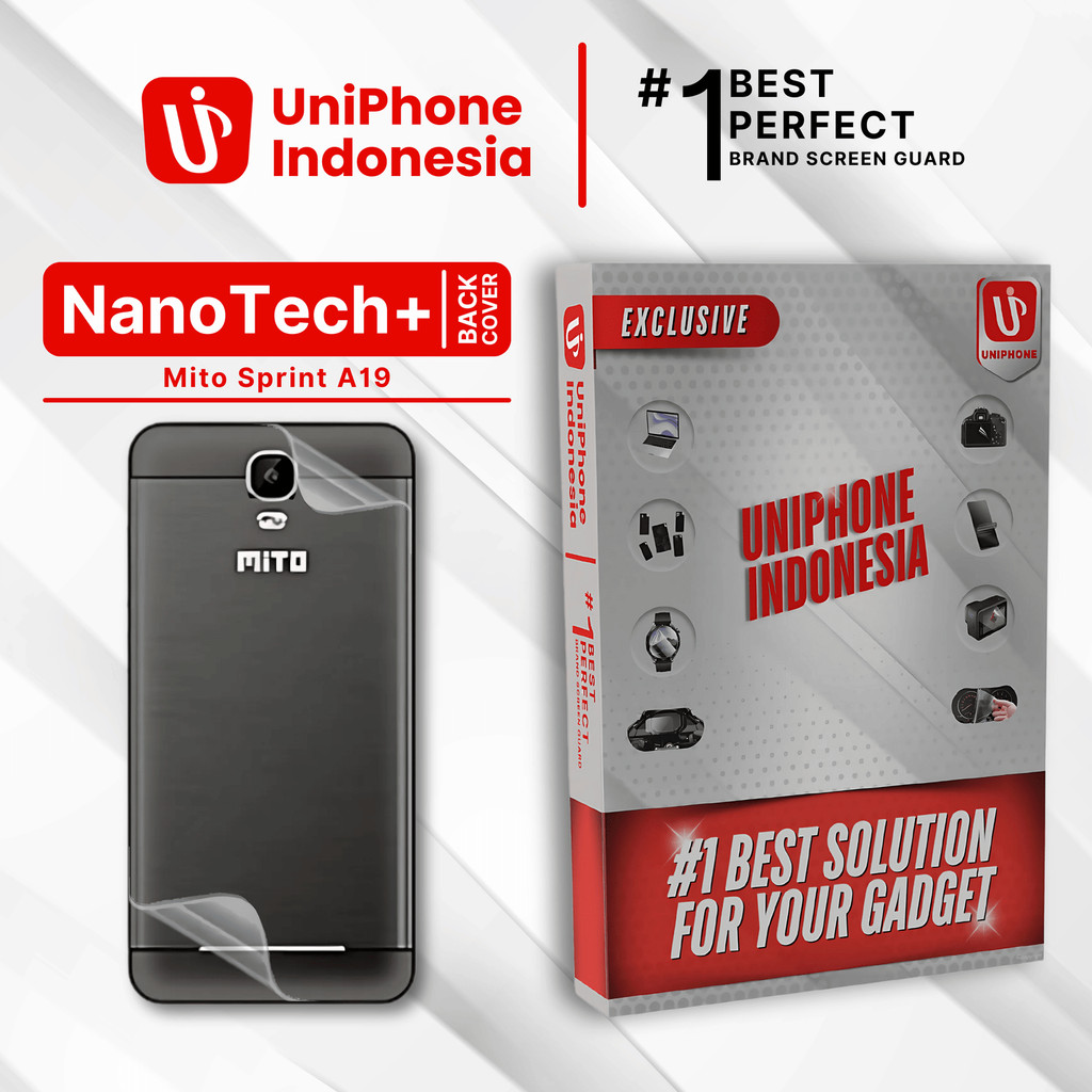 UniPhon EPU BIO GENESIS Hydrogel for Mito Sprint A19 / Back Cover Guard (Nanotech+ 100% Recycle) Pre