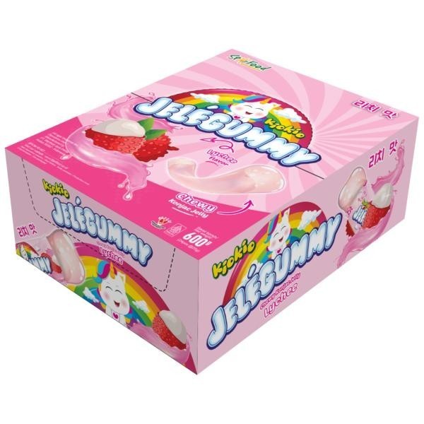 

Kiokio Jelegummy Leci HALAL 24 pcs 600gr