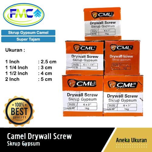 New Skrup Gypsum GRC Sekrup Baut Plafon 2cm 3cm 4cm 5cm Camel 1 Pak