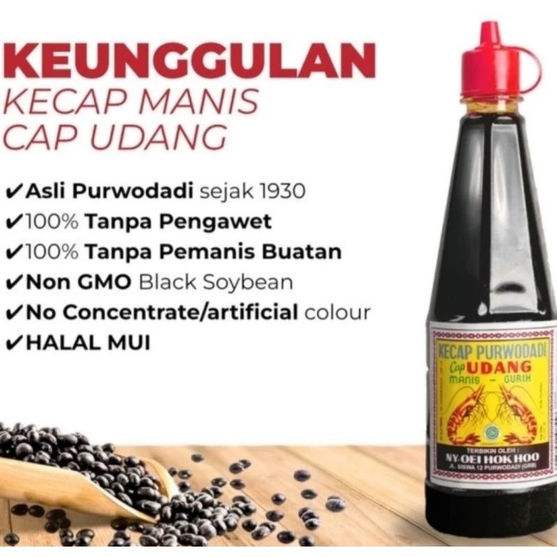 

Kecap Manis Purwodadi Cap Udang Botol 275ml