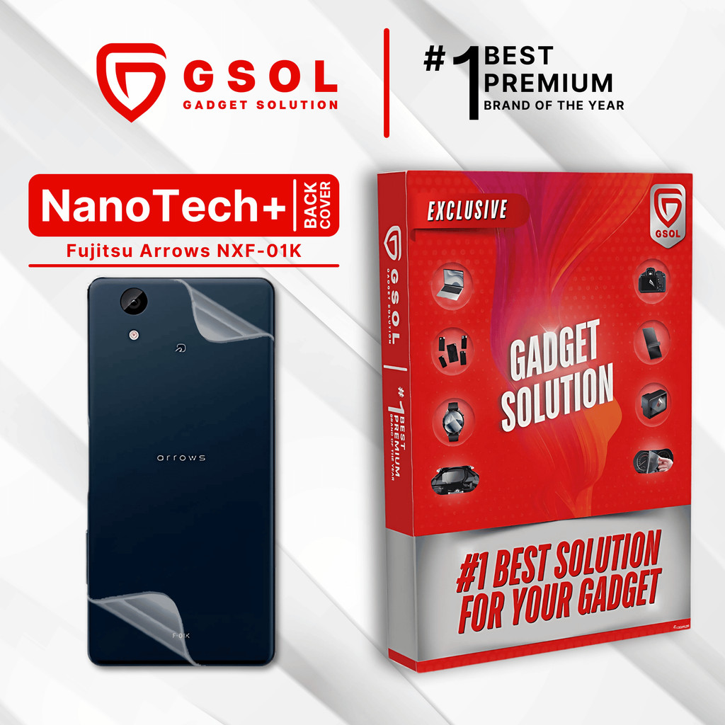 GSOL EPU BIO GENESIS Hydrogel for Fujitsu Arrows NX F-01K / Back Cover Guard (Nanotech+ 100% Recycle