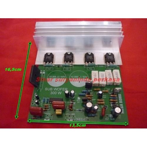 Product Laris Kit Subwoofer , Rangkaian Subwoofer, Aktif 300Watt 2 Pot