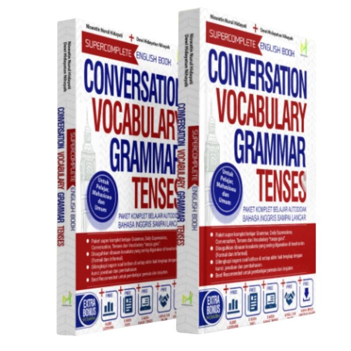 

PROMO SUPER COMPLETE ENGLISH BOOK CONVERSATION VOCABULARY GRAMMAR & TENSES+EDISI TERBARU DAN FITUR