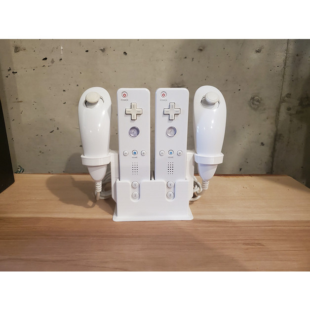 Msb - Stand Wii Wiimote Remote Nunchuk Holder Dudukan Display Aksesoris - n0