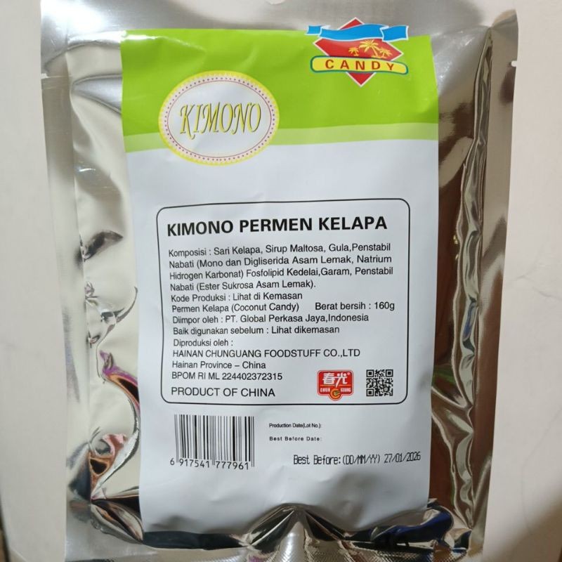 

Permen Kimono coconut / kimono Permen kelapa 160g
