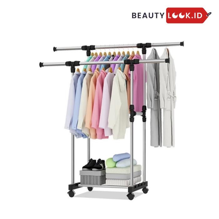Hanger Baju Gantungan Pakaian Gantungan Baju Portable Dua Sisi Gp009