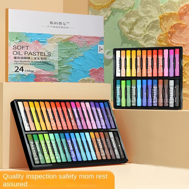 

MATOUGUI Set Crayon Mini / Krayon 12/24/36 Warna / Oil Pastel Small For Drawing Water Resistant