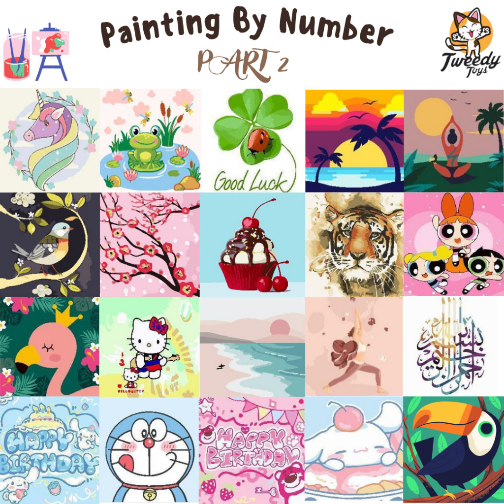 

Baapaang - Painting By Number Children Canvas / Set Kanvas Lukis Anak / PART 2