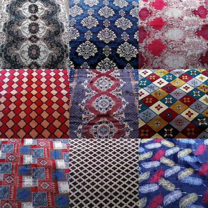 Karpet Malaysia 190x220 Seri Minimalis Karpet Busa Impor ukuran Besar