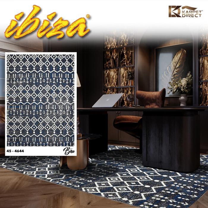 [Karpet Direct] Ibiza Karpet (Biru) 100x150 cm - Kode 45-4644