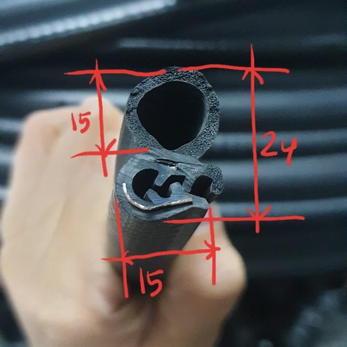 ASLI Karet lis jepit pintu mobil balon (body kawat)