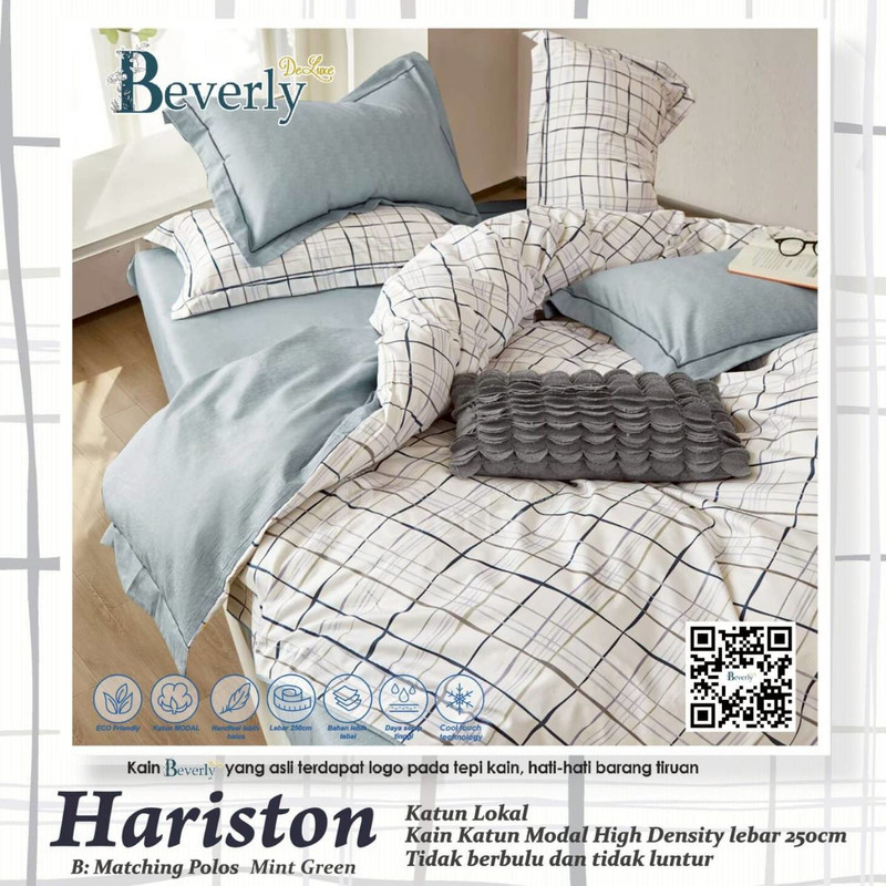 Bedcover & Sprei Premium Katun BEVERLY Motif Hariston