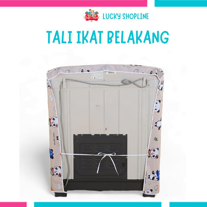 [BIG SALE] [Tipe C 2 Tabung] Cover Mesin Cuci Bahan satin