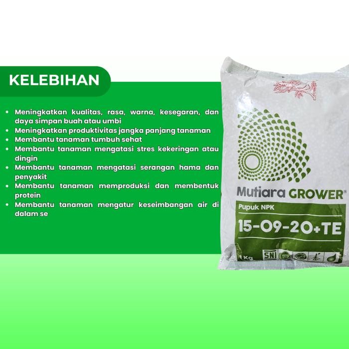 JTTOP" NPK MUTIARA GROWER 1KG KEMASAN PABRIK