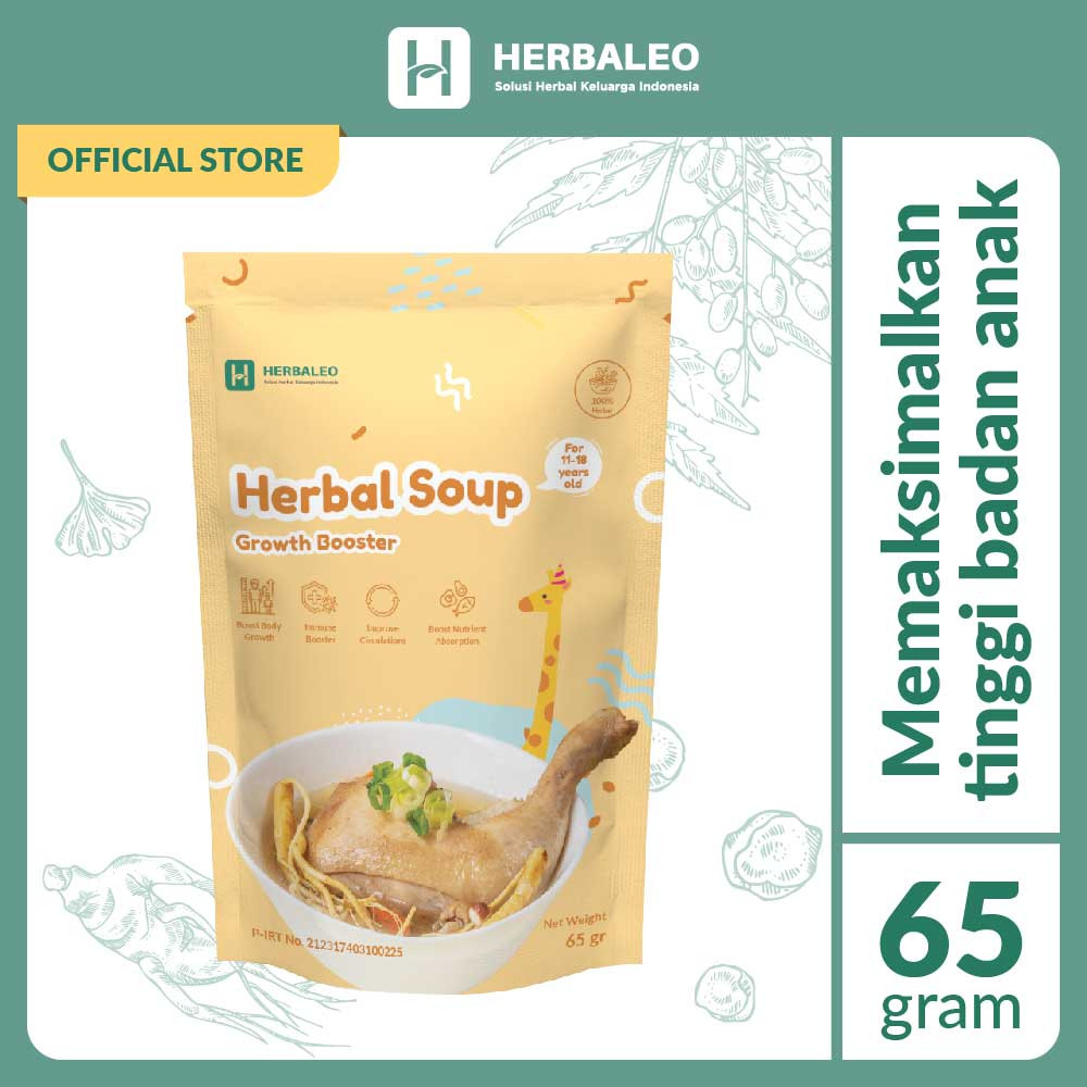 

Herbaleo Sup Pertumbuhan Tinggi Anak 75 GR 100% Herbal Grotwh Booster Kesehatan SPA-002
