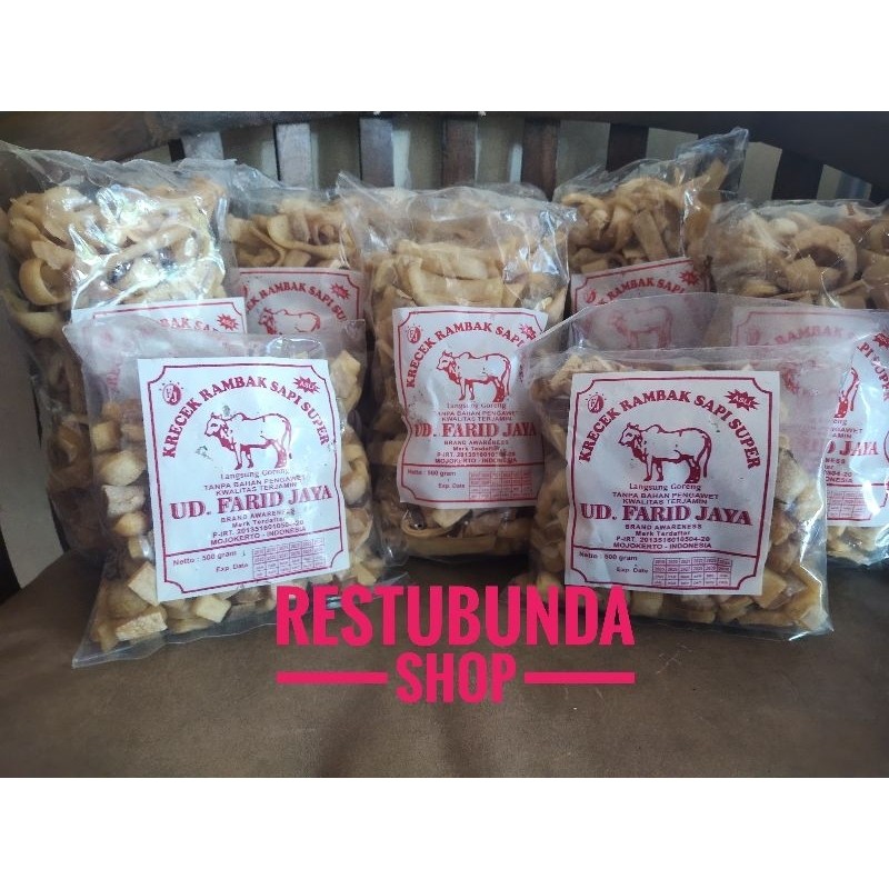 

Omahjajanan Rambak Sapi / Krecek Sapi Rambak Super 500Gr Ud.Farid Jaya