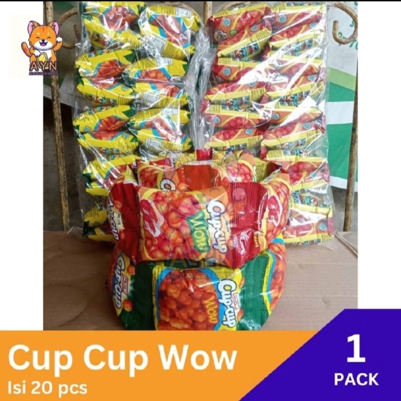 

Omahjajanan Snack Jadul Kerupuk Cup Cup Ngetop Cup Cup Wow Sambal Udang/Keju 1 Bal Isi 20 Bungkus