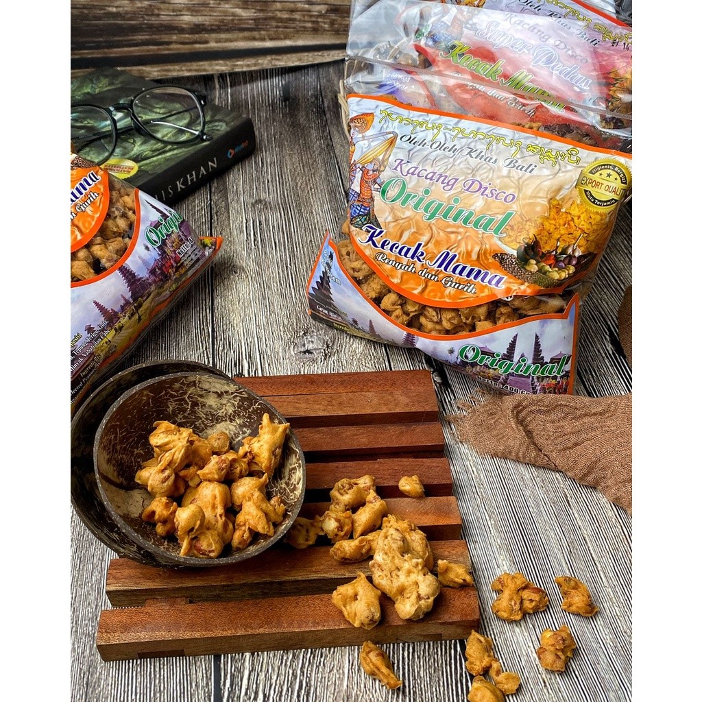 

Omahjajanan Kacang Disko Super Pedas-Kecak Mama-Oleh Oleh Camilan Khas Bali Asli Enak Lezat Renyah