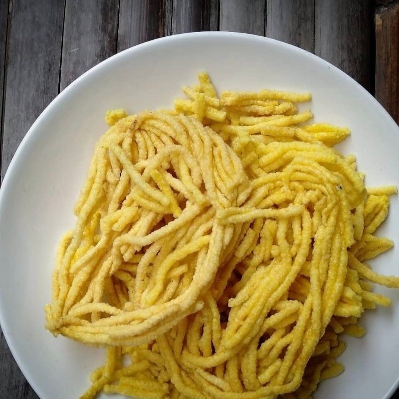 

Omahjajanan Krupuk Mie Goreng / Mireng / Kerupuk Mi Melengkung / Kuning Singkong