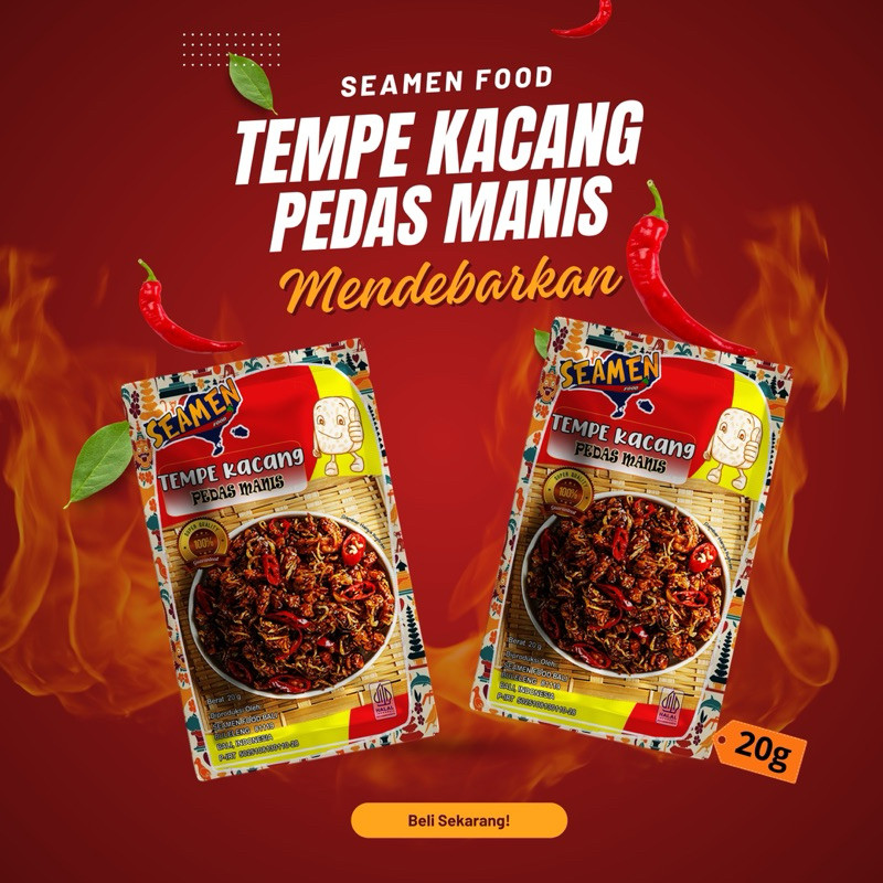 

Restokobar Paket 5 Pack Varian Pedas Manis Seamen Food.