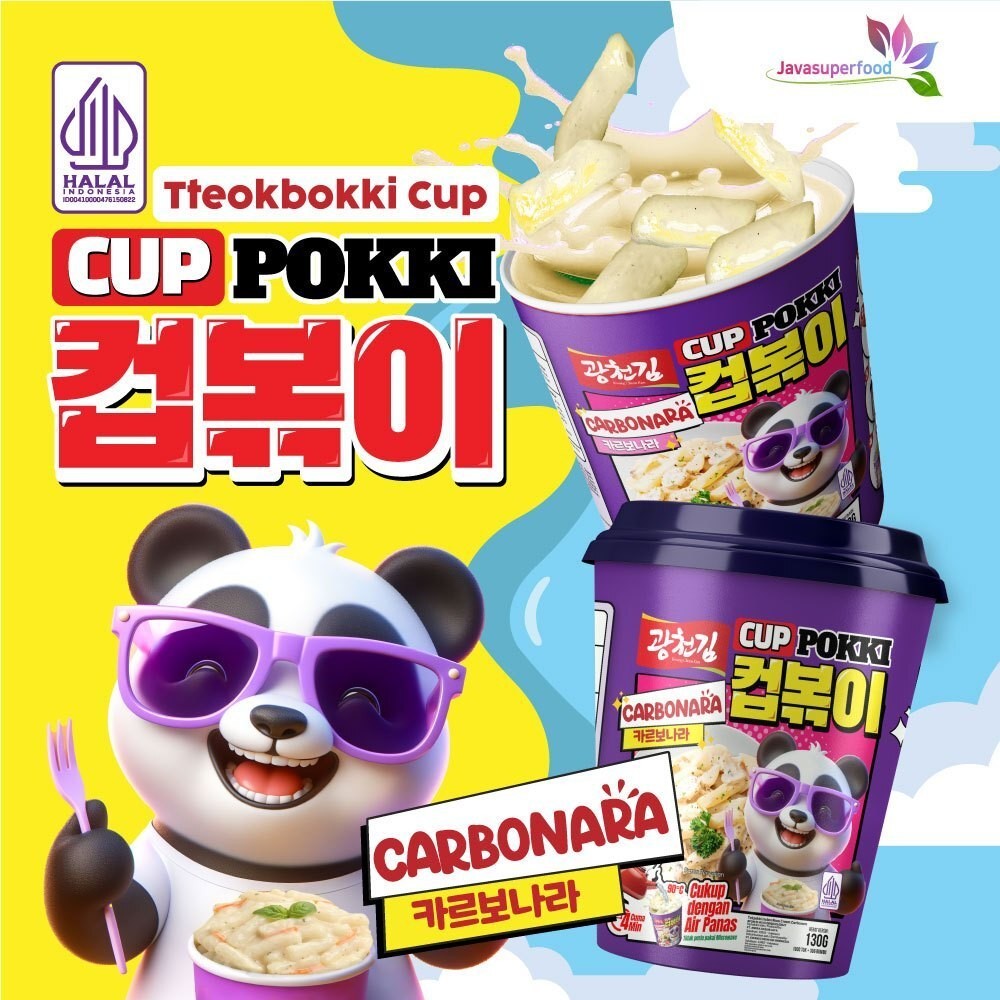 

Omahjajanan ( Buy 2 Get 1) Cup Tokpokki 130 Gram / Tteokpokki Cup / Korean Snack / Tokpokki Siap