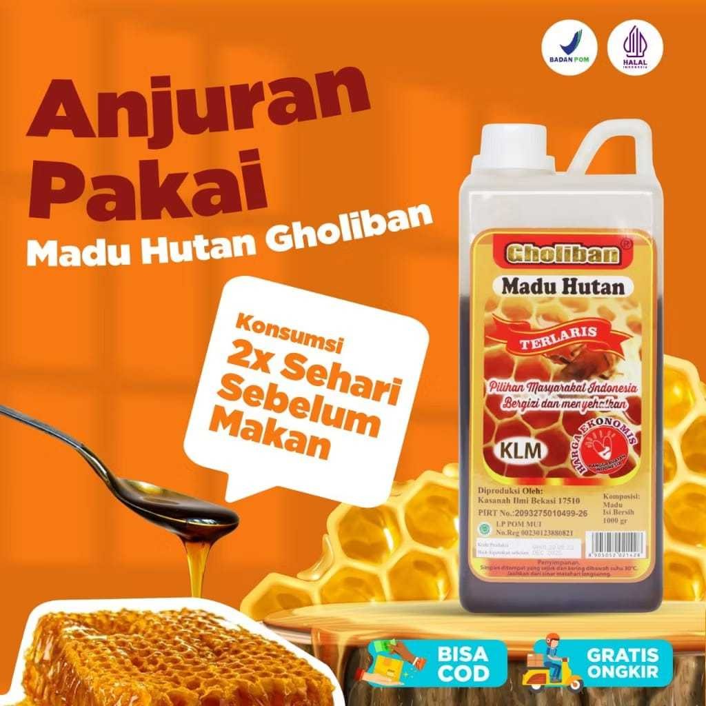 

Restokobar Madu Hutan Gholiban Kalimantan 1 Kg Ginal