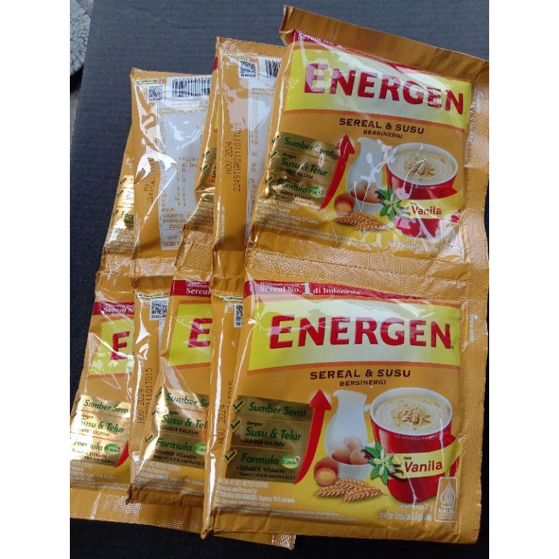 

Sega Tungtung Energen Sereal @ 35 Gr Isi 10 Pcs