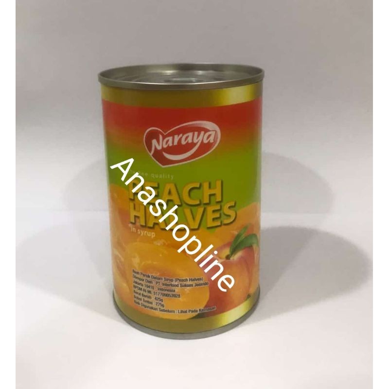 

Sega Tungtung Naraya Peach Halves Kaleng / Buah Peach Kaleng