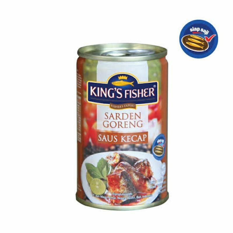 

Sega Tungtung King'S Fisher Sarden Goreng Saus Kecap 155 Gr