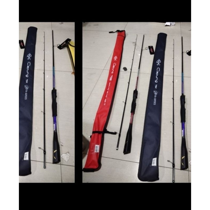 joran pancing relix Nusantara capung type penta series 732 atau 762 carbon