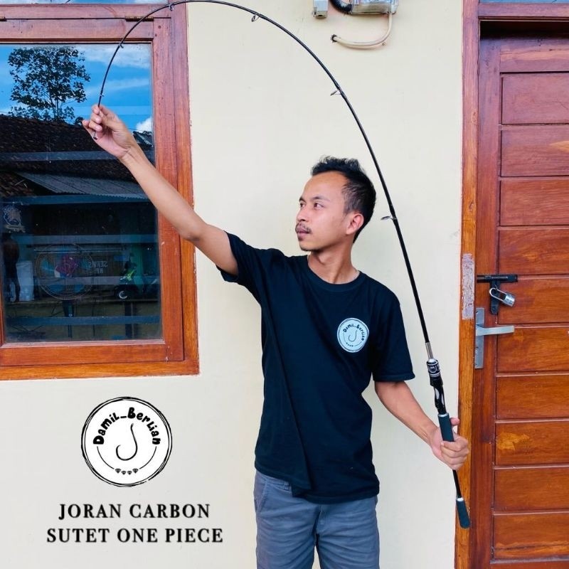 JORAN CUSTOME ROD CARBON SUTET ONE PIECE 165CM GROSIR DAMIL_BERLIAN