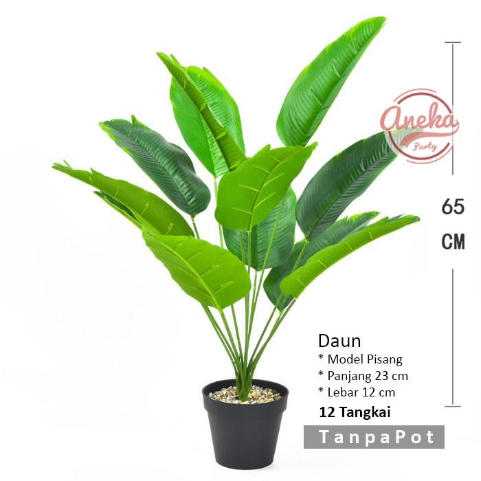 Daun Pisang Artificial / Daun Pisang Plastik / Dekorasi Tanaman Hias / daun dekorasi