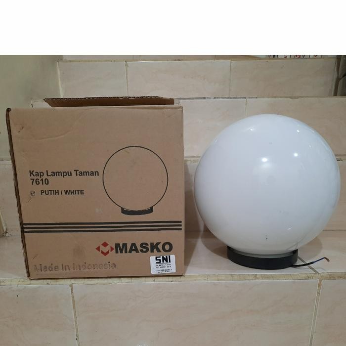 Terbaru Lampu Taman 10Inch Bulat Putih Susu Plastik Pvc / Lampu Taman Outdoor