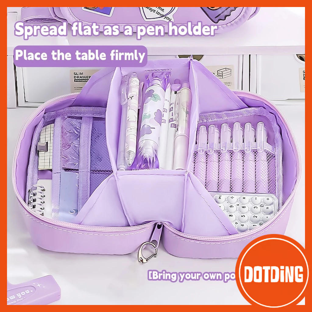 

KOTAK PENSIL KAPASITAS BESAR KOTAK PENYIMPANAN ALAT TULIS DESKTOP MULTI LAPISAN KOTAK PENSIL