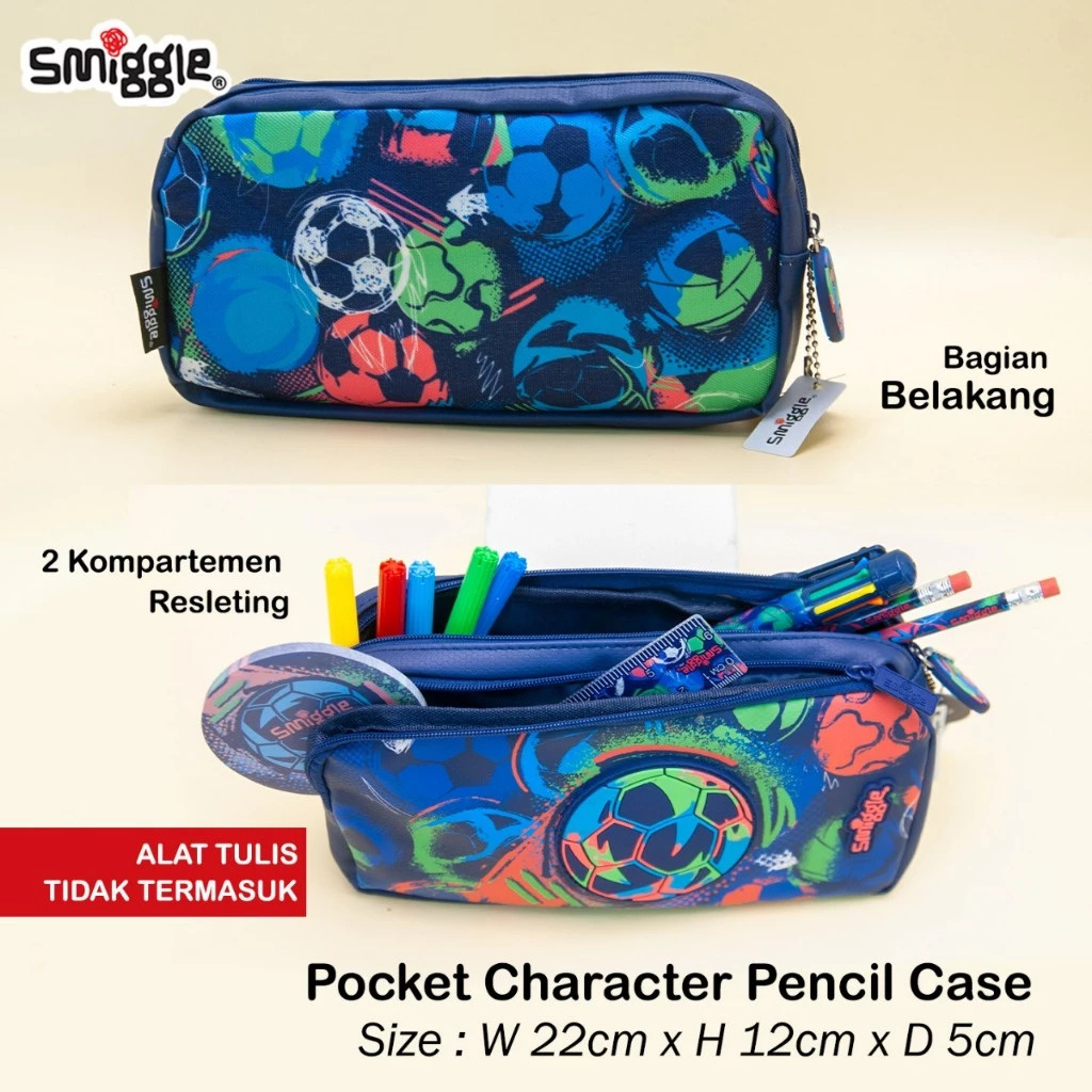 

SMIGGLE BETTER TOGETHER POCKET CHARACTER PENCIL CASE 0998 - 09131