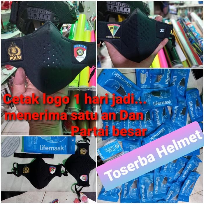 ASLI MASKER TOMO ORIGINAL LOGO CUSTOM SUKA SUKA