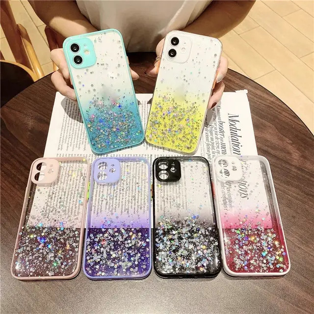 Holahalo Cell Case Softcase Casing Silikon Glitter Oppo A1K A16 A3S A54
