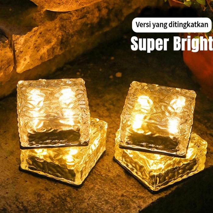 Terbaru Lampu Taman Lampu Pagar Solar Tenaga Surya Led Outdoor Lampu Lantai